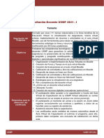 USMP Temario Capacitación 2021 - I