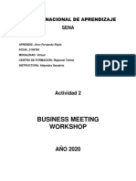 Actividad 2 - Business Meeting Workshop