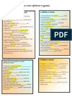 Use Correct Infinitives & Gerunds.: 1. Fill in The Correct Form of The Verb. 2. Infinitive or Gerund