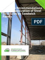 European Recommendations on the Stabilization of Steel Structures by Sandwich Panels