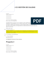 Examen c2 Gestión de Calidad