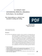 La Plataforma Virual Como Herramienta Didáctica