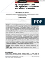 Ordinary Geographies: Care, Violence, and Agrarian Extractivism in "Post-Conflict" Colombia