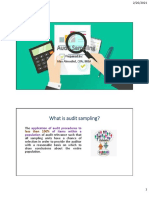 What Is Audit Sampling?: Prepared By: Alex Almodiel, CPA, MBA