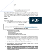 Pauta Evaluación Trabajo Plan Lector Un Mundo Feliz (Huxley) Lenguaje - Iv Medio