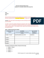 Assignment #1 Template - Descriptive Statistics Data Analysis Plan