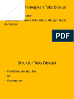 KD 4.10 Materi Menyajikan Teks Diskusi