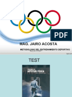 Mag. Jairo Acosta: Metodologo Del Entrenamiento Deportivo