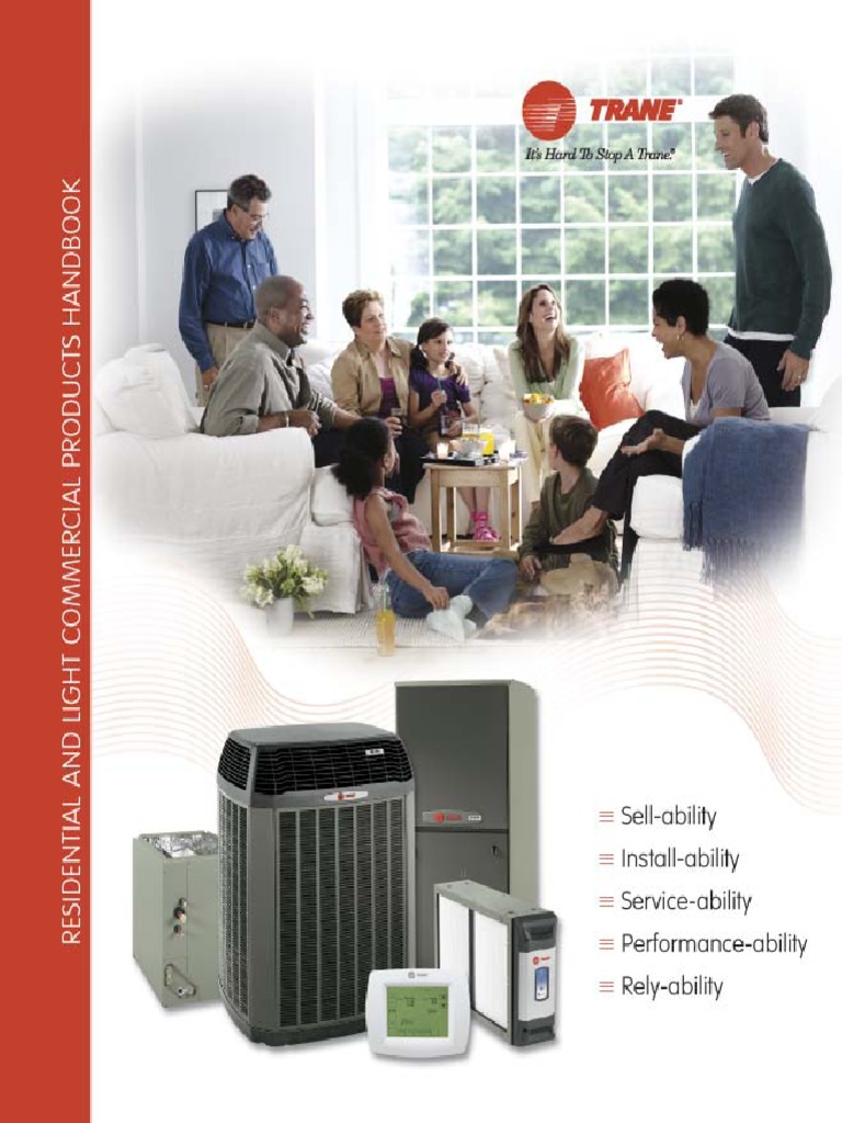 Trane Residential And Light Commercial Products Handbook Air Conditioning Electromechanical Engineering