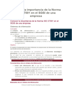 Conocer La Importancia de La Norma ISO 27001 en El SGSI de Una Empresa