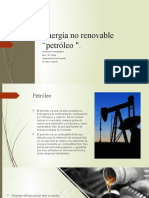 Energía No Renovable Petroleo