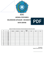 Buku Jadwal Posyandu