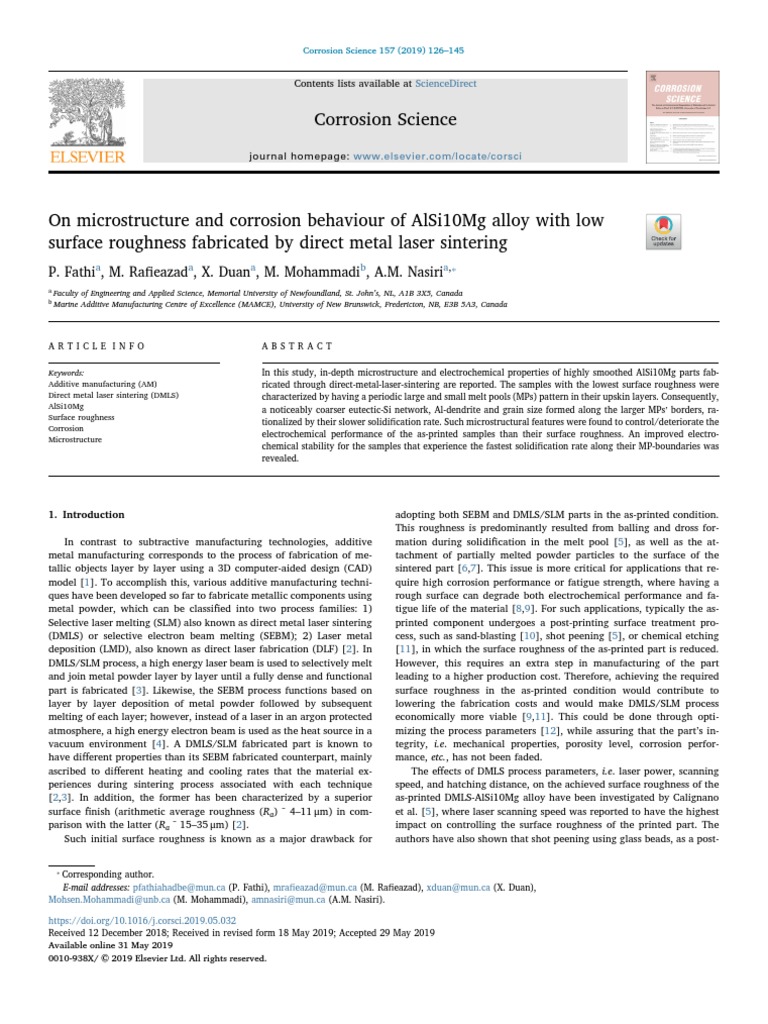 Corrosion Science | PDF | Corrosion | Materials Science