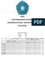 Buku Data Pengunjung Posyandu