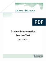 Practice Test Math Grade 4