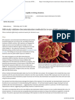 nCoV - Maske - 2020-10-25 - NIH Study Validates Decontamination Methods For Re-Use of N95 Respirators - National Institutes of Health (NIH)