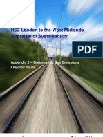 HS2 approaisl of sustainability - greenhouse gas emissions