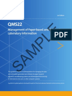 Sample: Management of Paper-Based and Electronic Laboratory Information