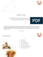 Prima Group: Communications Strategy & Plan