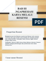 Mengapresiasi Karya Melalui Resensi