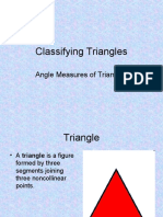 Classifying Triangles: Angle Measures of Triangles