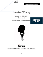 Creative Writing 11 - SECOND QUARTER Weeks 1 - 4