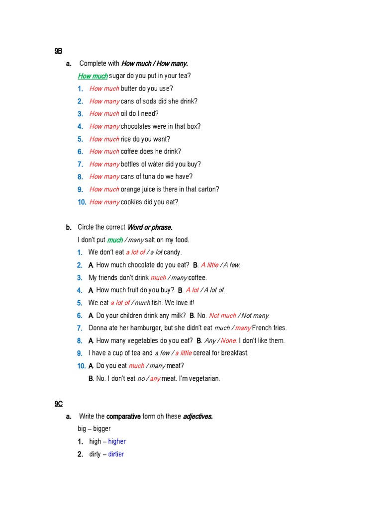 English Grammar United 9 | PDF | Food And Drink | Foods