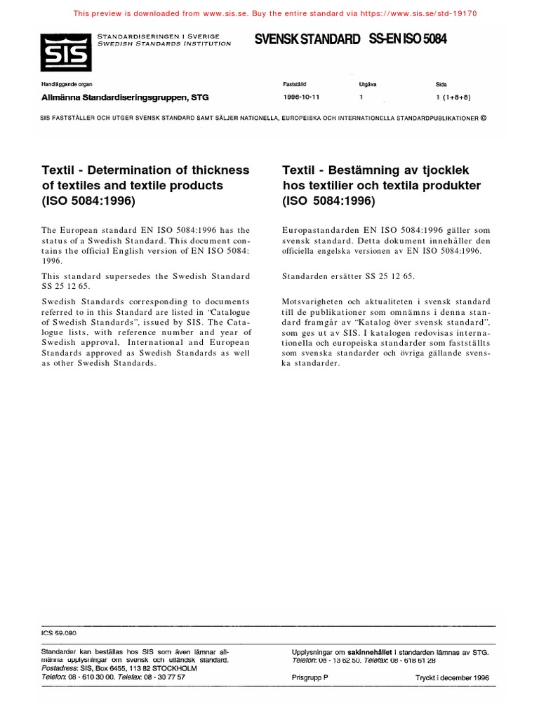 SS en Iso 5084 SV en PDF | PDF | International Organization For ...