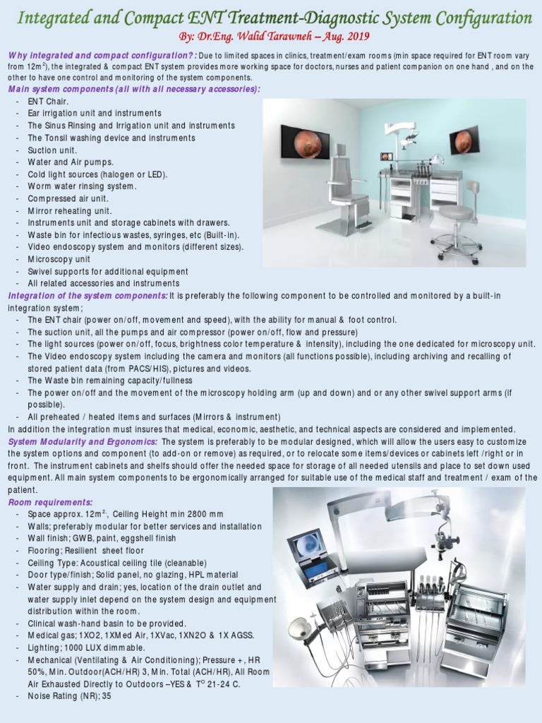 Integrated Compact ENT System Overview | PDF | Wall | Ceiling