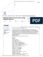 Moving Heat Source Term Using Define-Source - CFD Online Discussion Forums