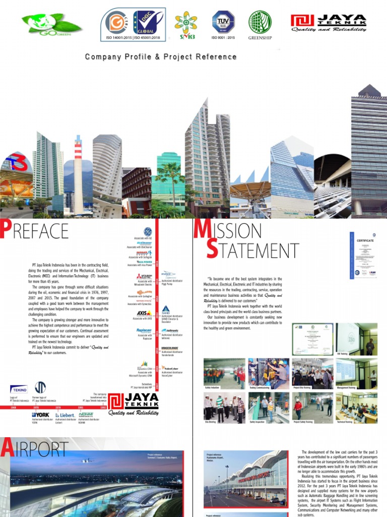 Company Profile & Project Reference - PT. Jaya Teknik Indonesia | PDF
