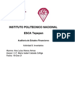 Instituto Politecnico Nacional ESCA Tepepan: Auditoria de Estados Financieros