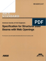 (American Society of Civil Engineers. - ASCE Standard) American Society of Civil Engineers - Specification For Structural Steel Beams With Web Openings-American Society of Civil Engineers (1999)