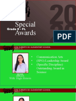 Special Awards: Grade 6 - FL