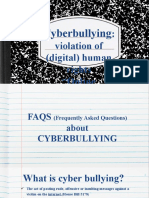 2) Cyberbullying - Online Bullying