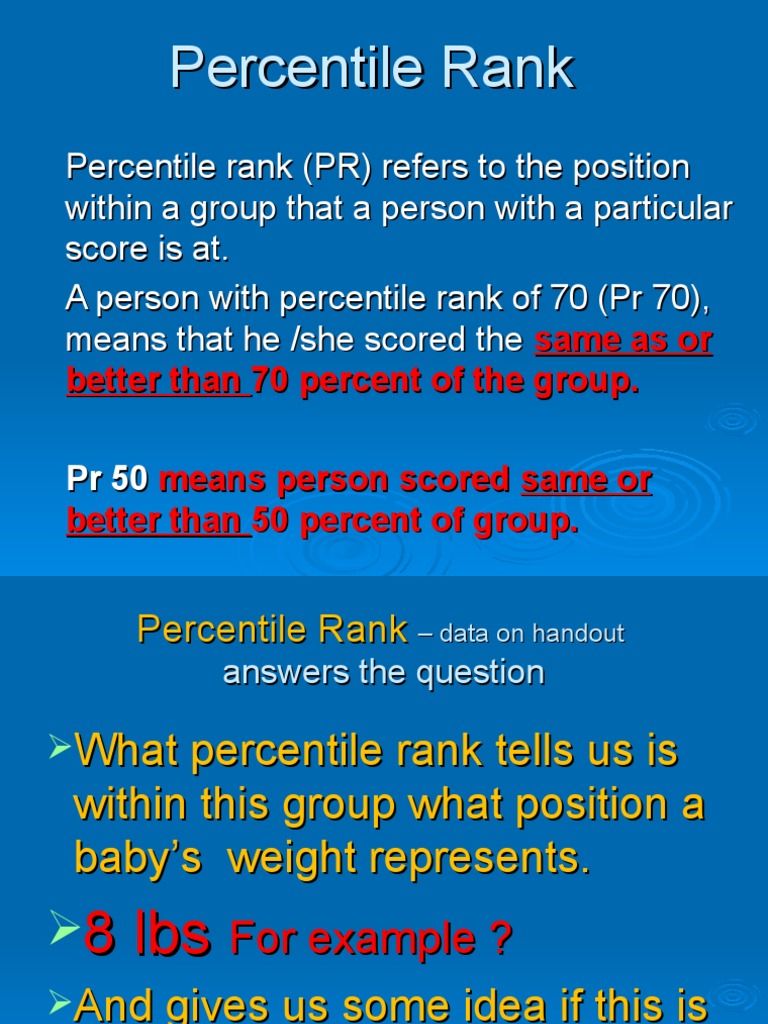Percentile Rank | PDF | Percentile | Teaching Mathematics
