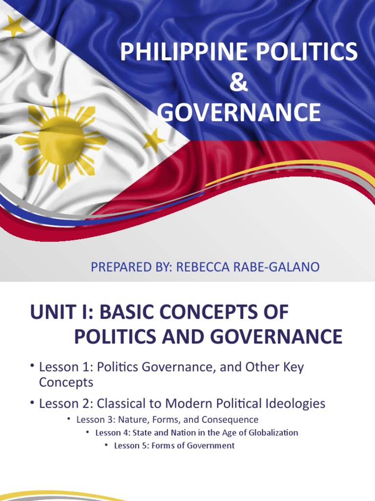 Philippine Politics and Governance Overview | PDF | Governance | Social ...