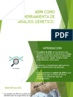 ADN COMO HERRAMIENTA DE ANALISIS GENETICO (Clase 1)