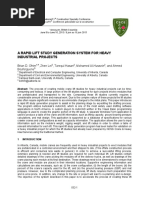 A Rapid Lift Study Generation System For Heavy Industrial Projects