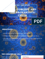 Cell Concept and Prokaryotic Cells