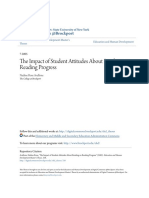 The Impact of Student Attitudes About Reading On Reading Progress