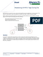 Application Sheet: ESD Damage or Weakening of RFID Tags During Die Cutting