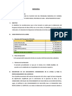 Memoria para Elaboracion de Documentos