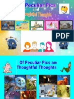 Of Peculiar Pics and Thoughtful Thoughts