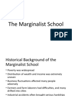 Historical Background and Tenets of the Marginalist School