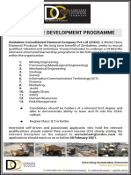 Graduate Development Programme: Zimbabwe Consolidated Diamond Company PVT LTD (ZCDC), A World Class
