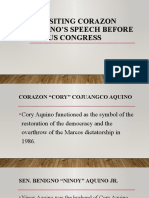 Revisiting Corazon Aquino'S Speech Before The Us Congress