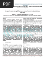 Comparison of Strength Between Normal Concrete & Admixture Concrete