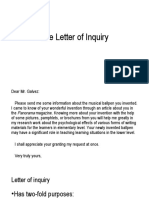 The Letter of Inquiry