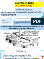 DEVICES, AP6, Q2, WEEK 9, DAY 1-Mga Batas at Patakaran NG Mga Amerikano Na Nakaapekto Sa Pamumuhay NG Mga Pilipino